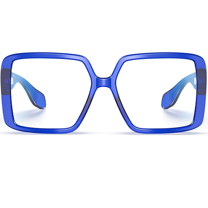 VISOONE Oversized TR90 Blue Light Blocking Glasses Fashion Accessories Non Prescription for Women Harvard